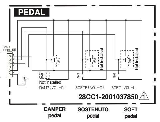 schéma électronique de la pédale